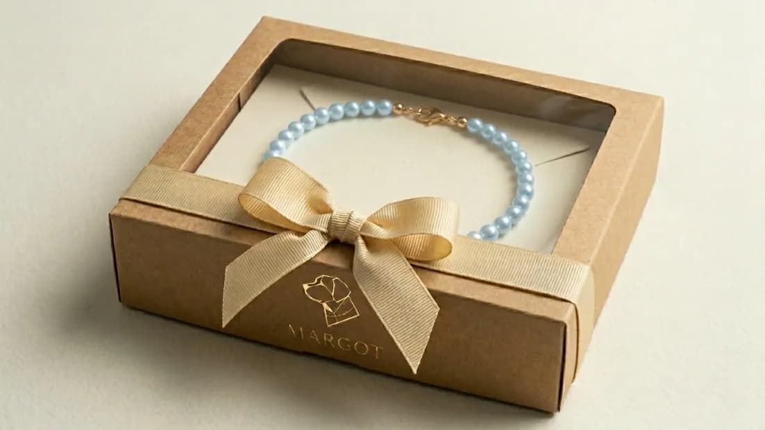 Colar de Pérolas Azul - 1