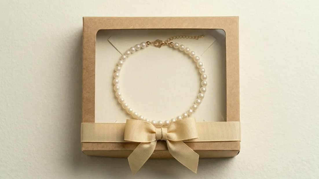 Colar de Pérolas Branco - 2