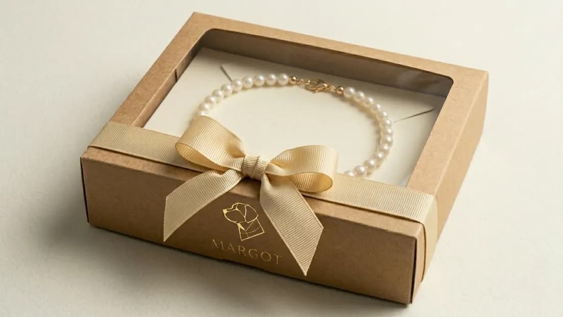 Colar de Pérolas Branco - 1